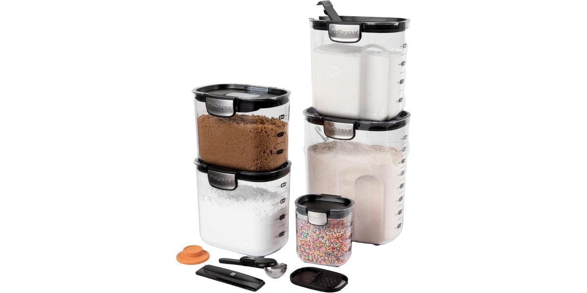 9 Piece Clear Plastic Storage Containers