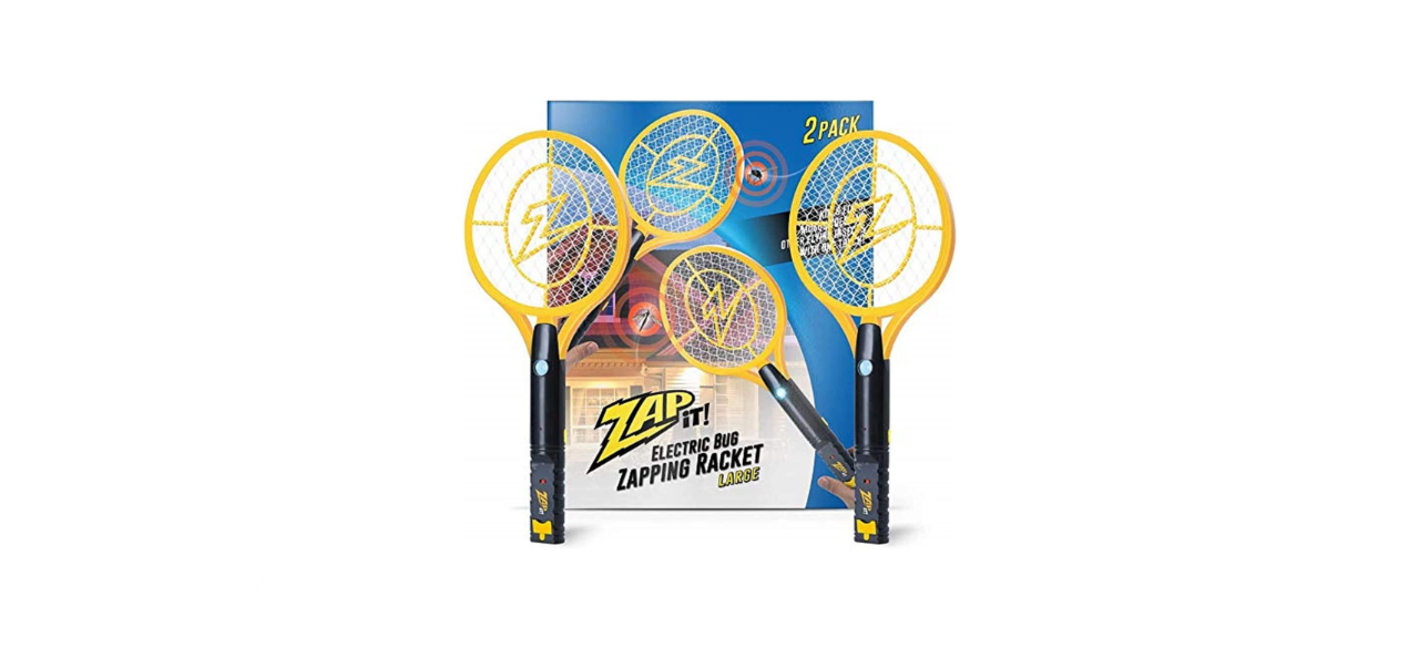  ZAP iT! Electric Fly Swatter Racket & Mosquito Zapper - High Duty 