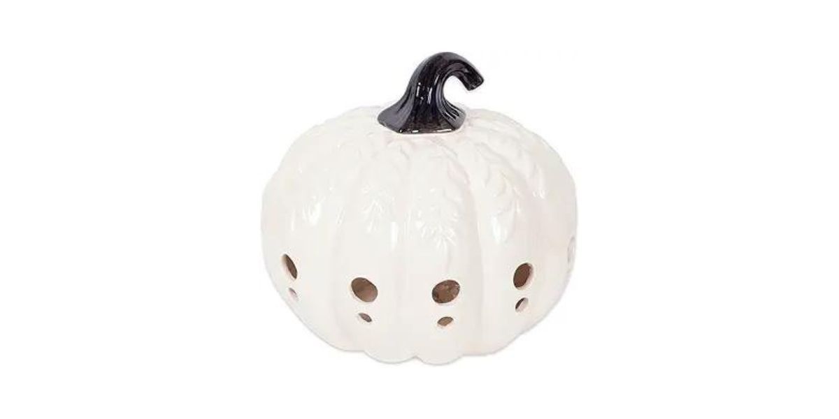 Ceramic LED Pumpkin