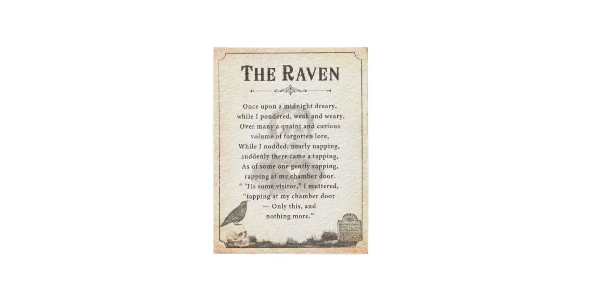 Best 8 inch The Raven Tabletop Decor