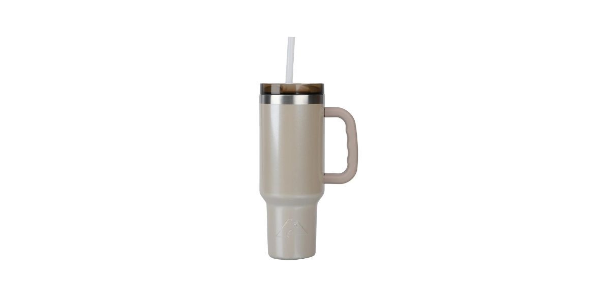 Ozark Trail 40-ounce Vacuum Insulated Stainless Steel Tumbler Papyrus Beige