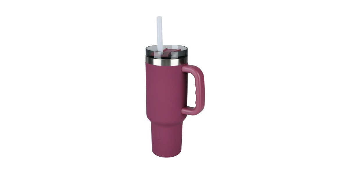 Ozark Trail 40-ounce Vacuum Insulated Stainless Steel Tumbler Violet Magenta