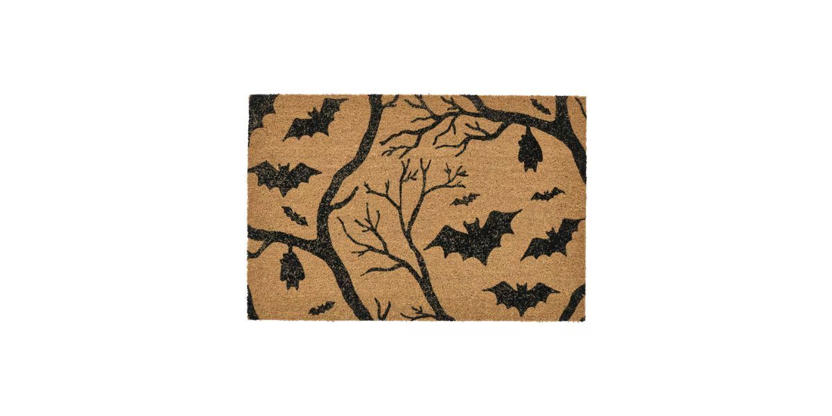 HÖSTAGILLE Door Mat in Bat Natural