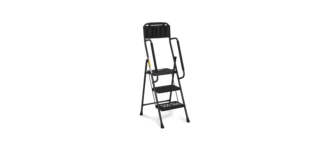 HBTower 3-Step Ladder with Handrails