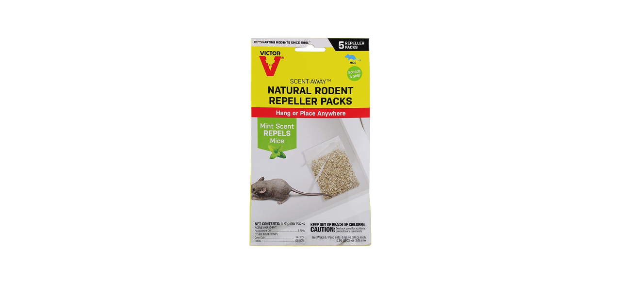 Victor Scent-Away Natural Rodent Repeller, 5 Pack 