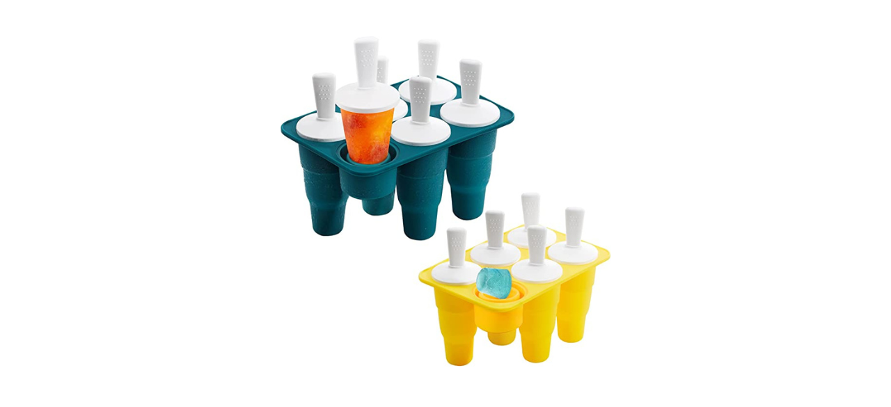 Zoku Round Pop Mold, 4 Easy-release Silicone Popsicle Mold With Sticks and  Drip-guards, BPA-free