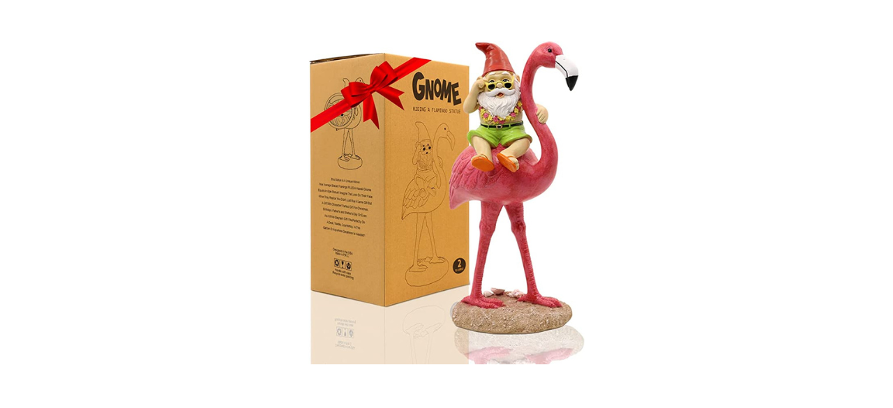 Goodeco Pink Flamingo Garden Gnome