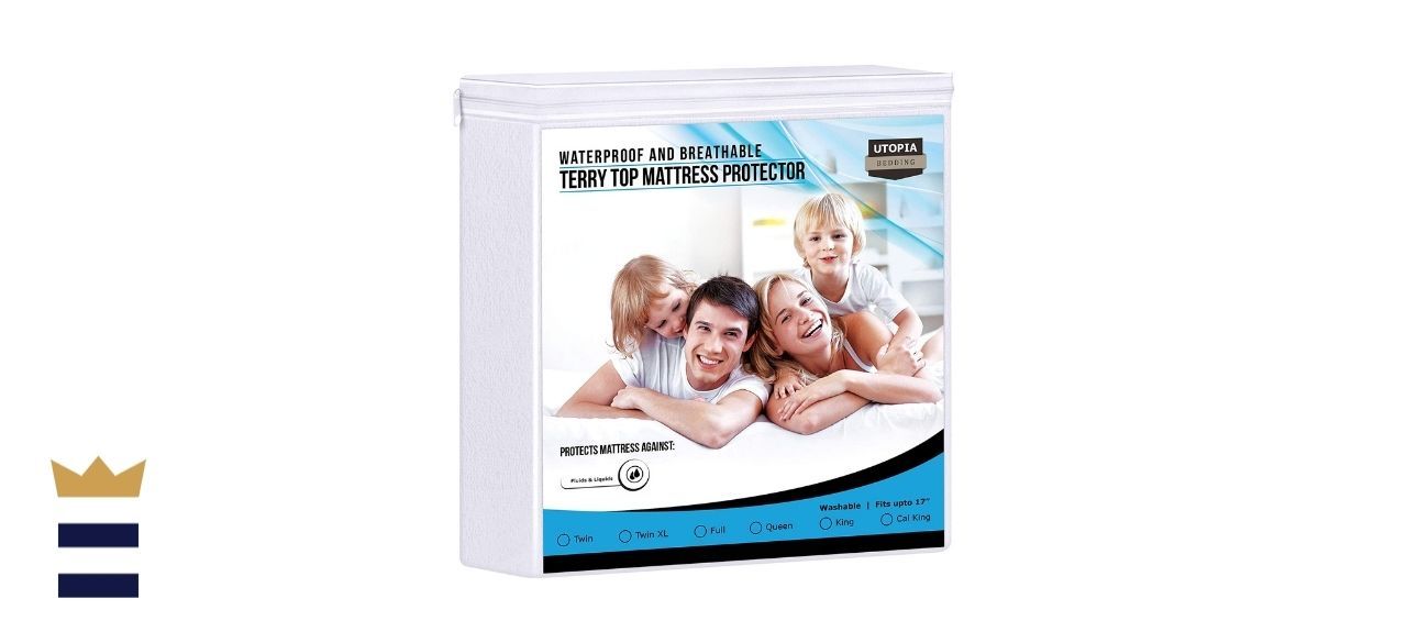 utopia bedding premium hypoallergenic waterproof mattress protector
