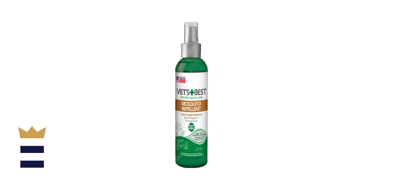 Veterinarian's Best Natural Mosquito Repellent Spray for Dogs and Cats, 8 Ounce Bottle