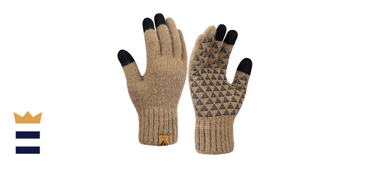 Vgogfly Winter Knit Gloves with Touch Screen Fingertips