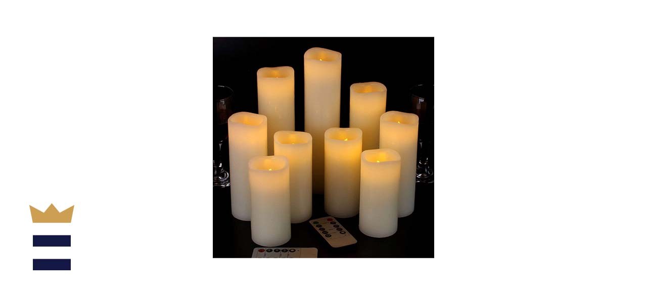 Vickiss Flameless Candles Set of 9