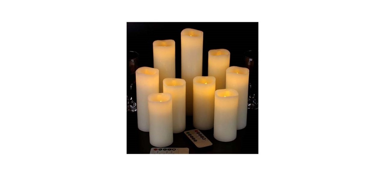 9-Piece Vixe Flameless Candles Set