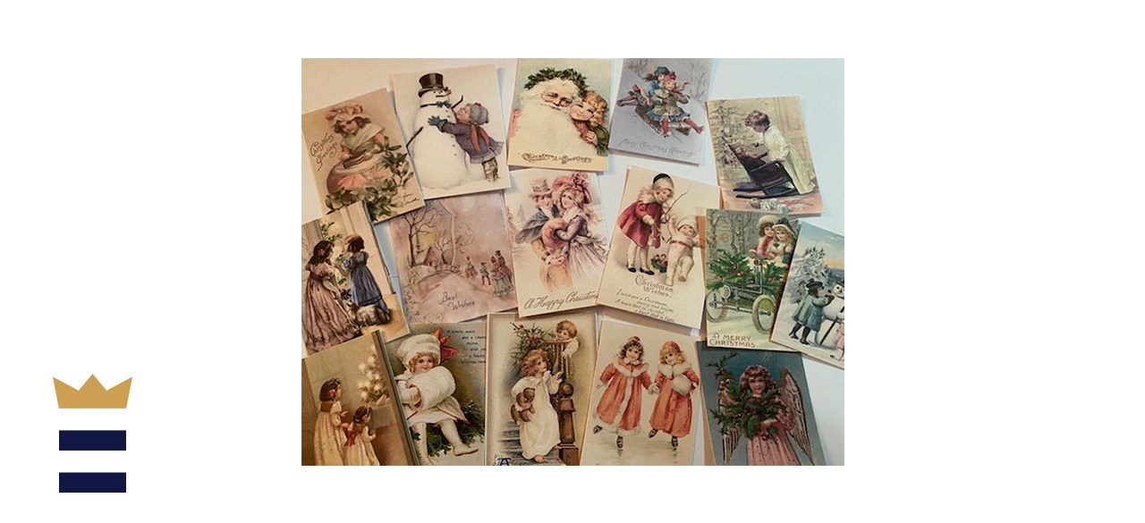 Shabby Girl2 Vintage Victorian Christmas Cards