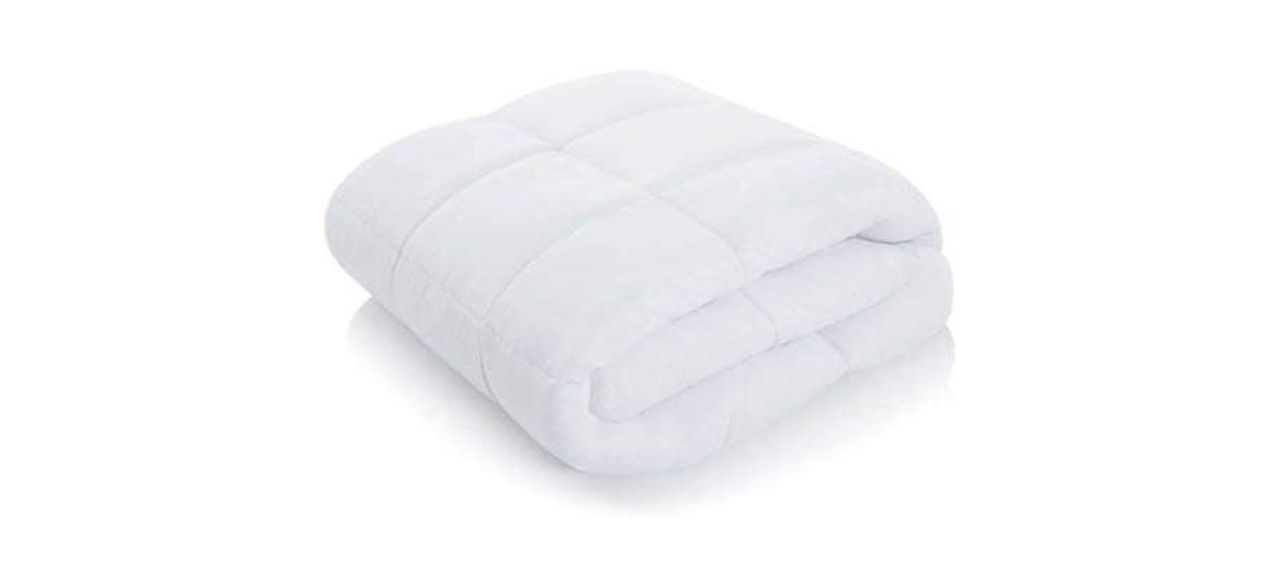 a white duvet on a white background