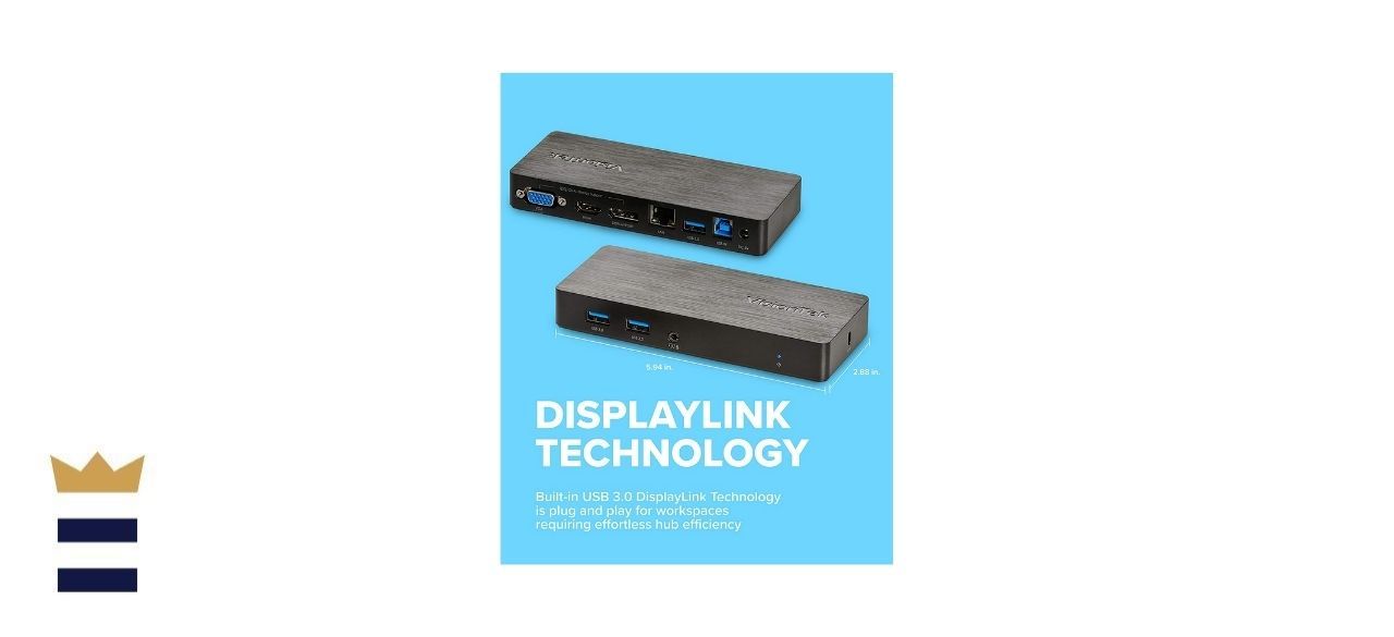 VisionTek VT1000 laptop monitor docking station