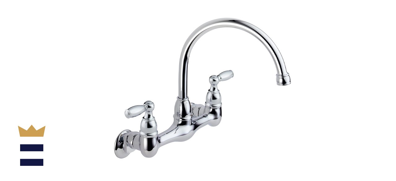 Peerless 2-Handle Wall Mount Kitchen Sink Faucet