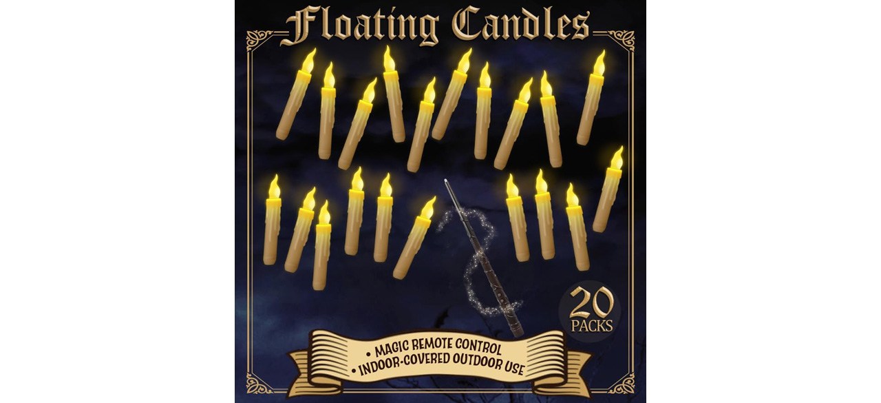 wand-controlled-halloween-floating-candles-Hemeiyu Flameless LED Floating Candles With Magic Wand Remote