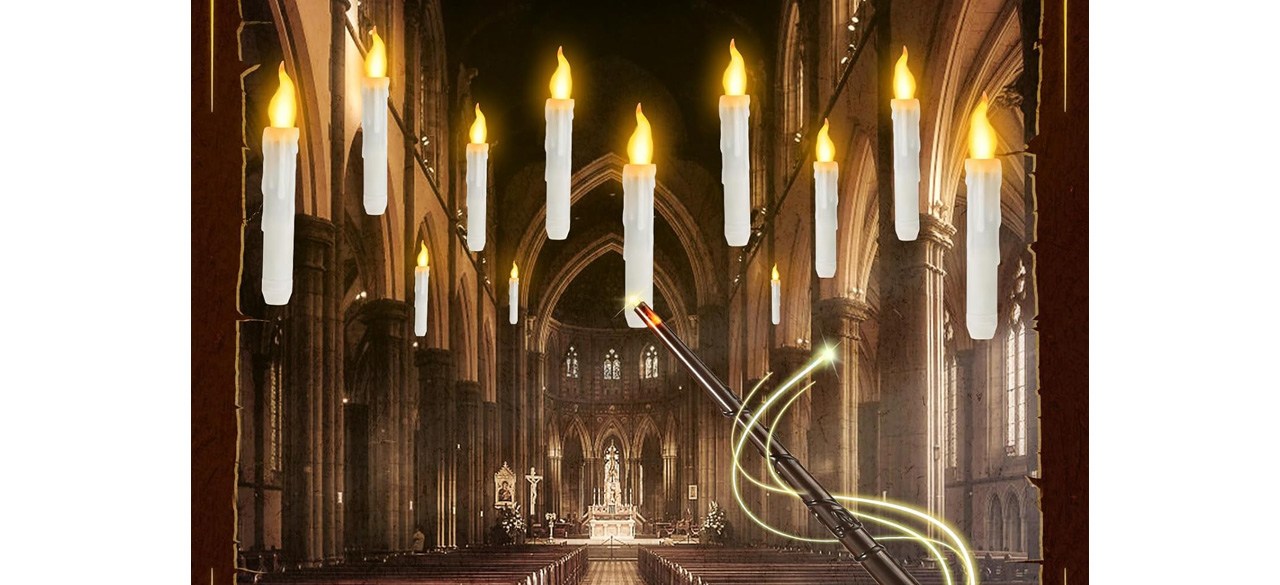 Floating candles with wand