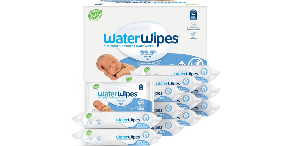 WaterWipes Plastic-Free Original Baby Wipes