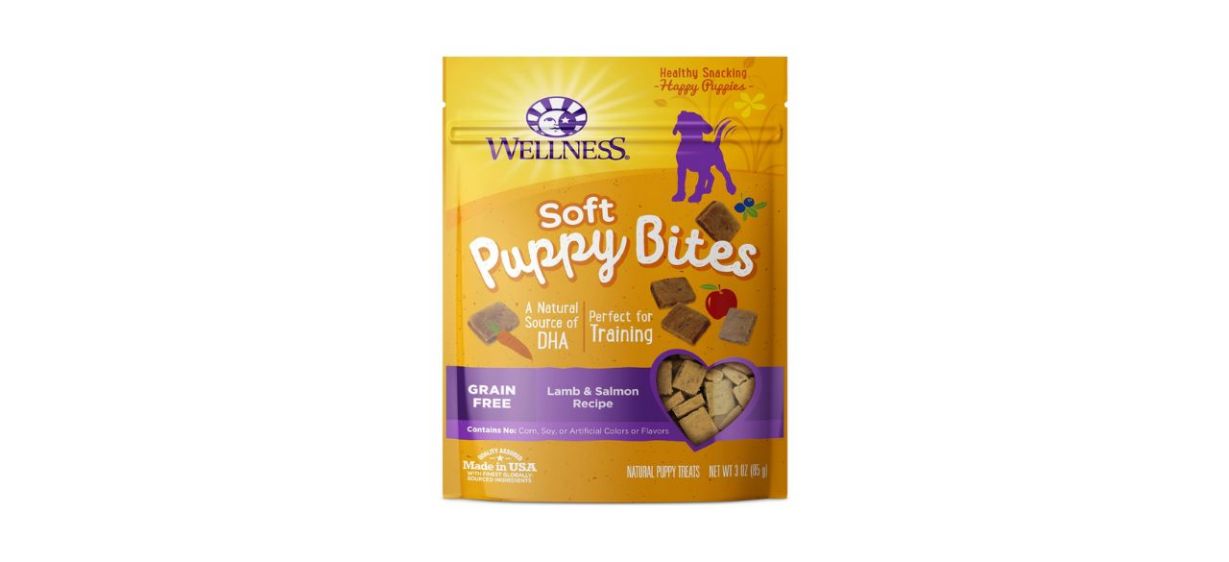 Wellness Soft Puppy Bites Lamb and Salmon Recipe Grain-Free Dog Treats