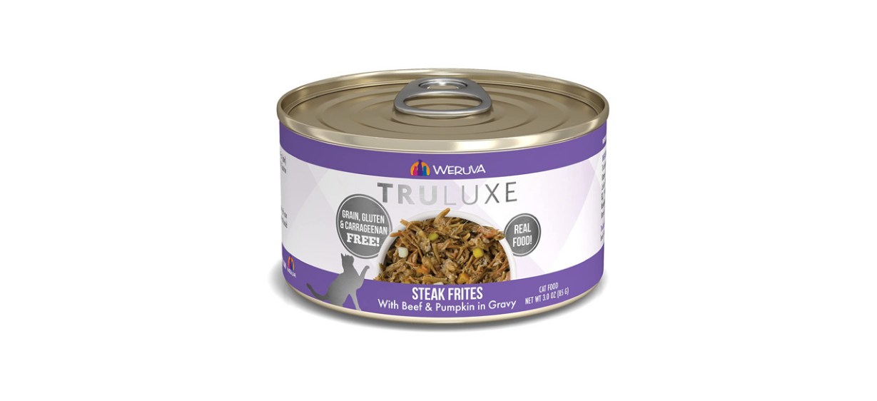 Weruva's TruLuxe Cat Food, Steak Frites With Beef and Pumpkin in Gravy