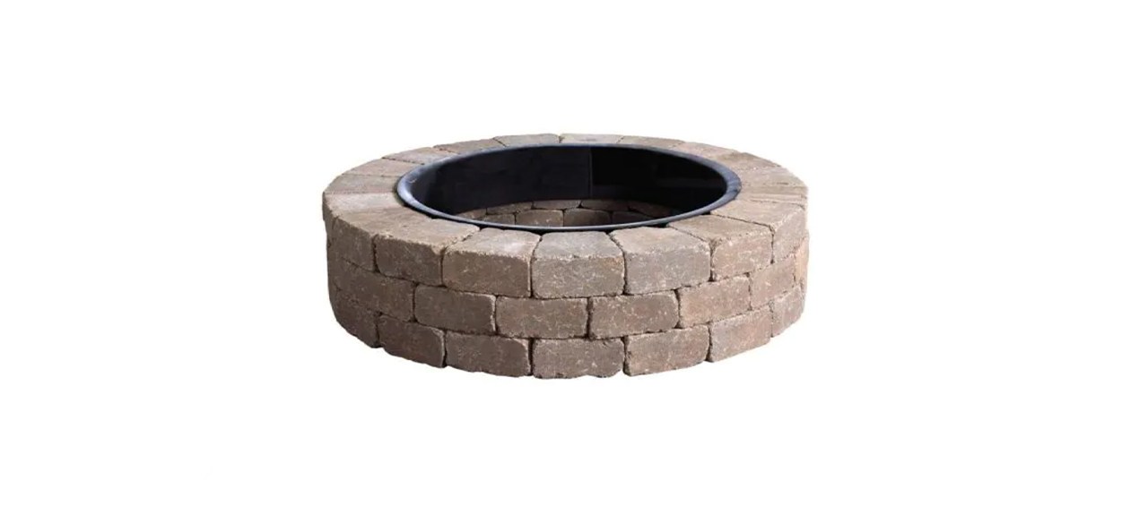 Weston 52-inch Northwoods Tan Round Concrete Fire Pit Kit