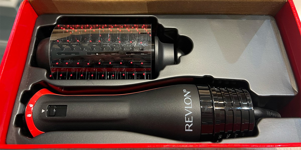 Revlon One-Step Hair Dryer Brush in box