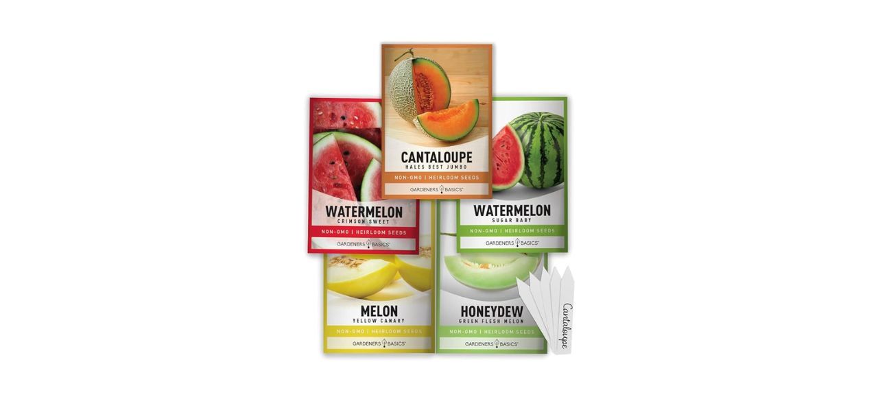 Gardeners Basics Melon Fruit Seeds 5 Variety Packs