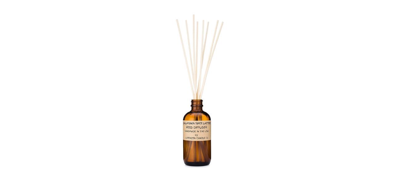 Lorenzen Candle Co Pumpkin Spice Latte Reed Diffuser Set