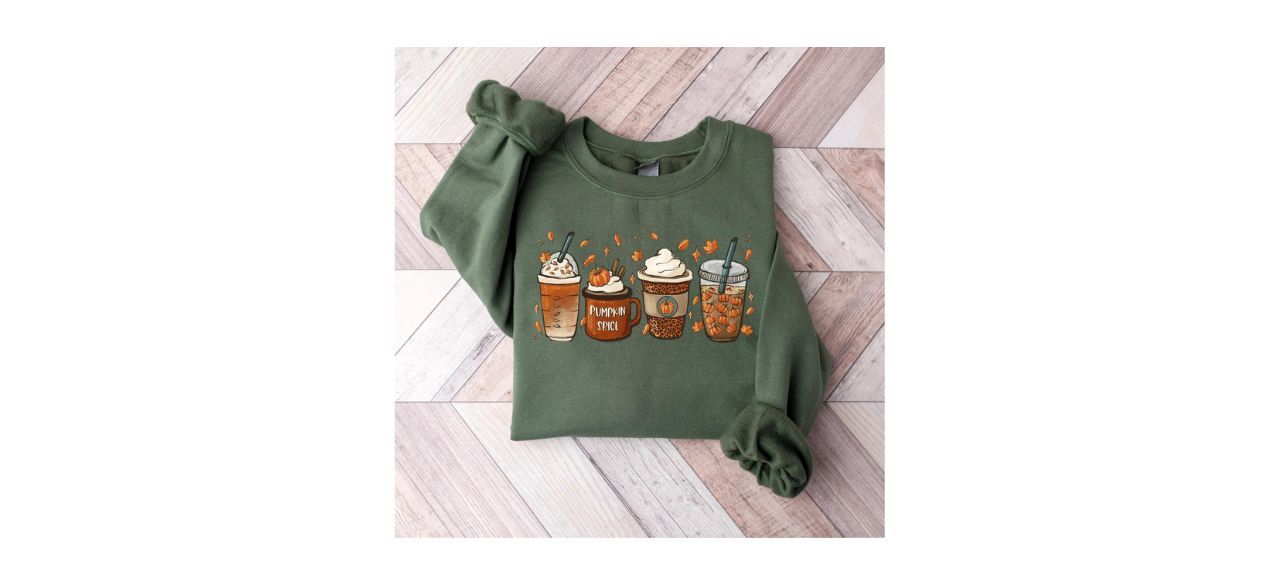 UStrendyshirt Fall Crewneck Pumpkin Spice Sweatshirt