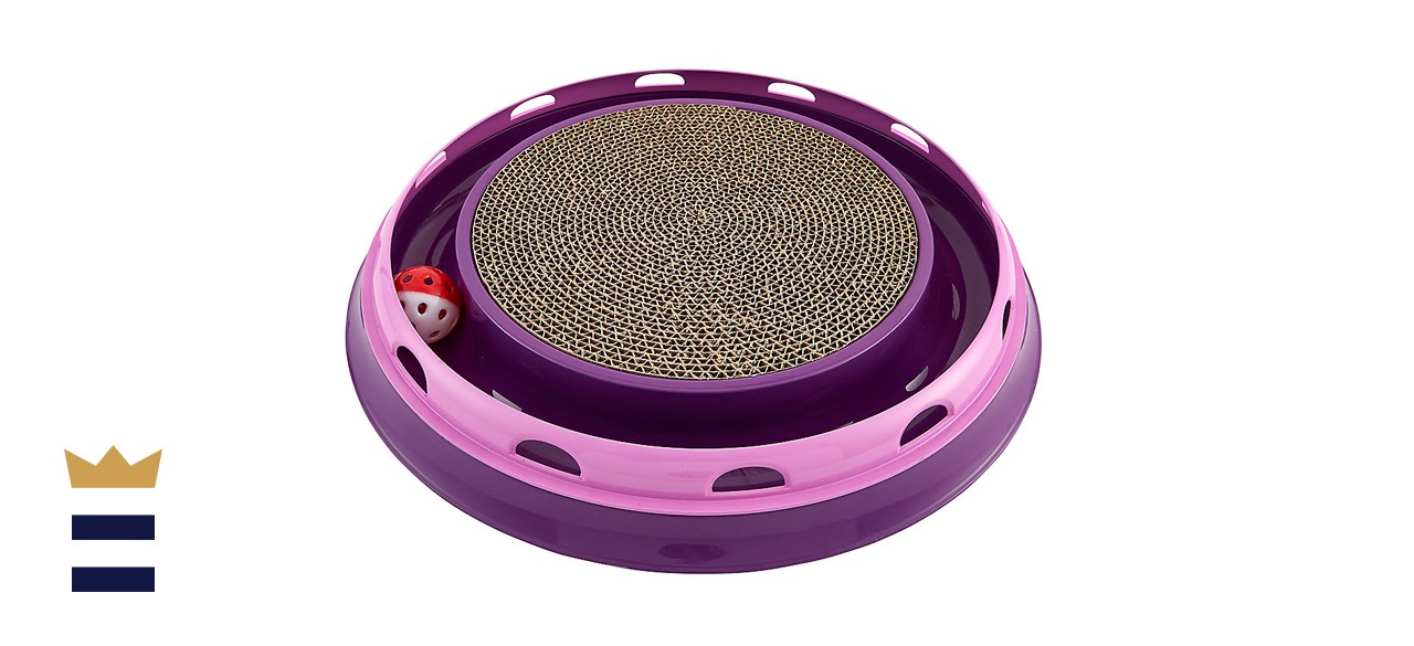 Whisker City Ball Track and Scratcher Cat Toy