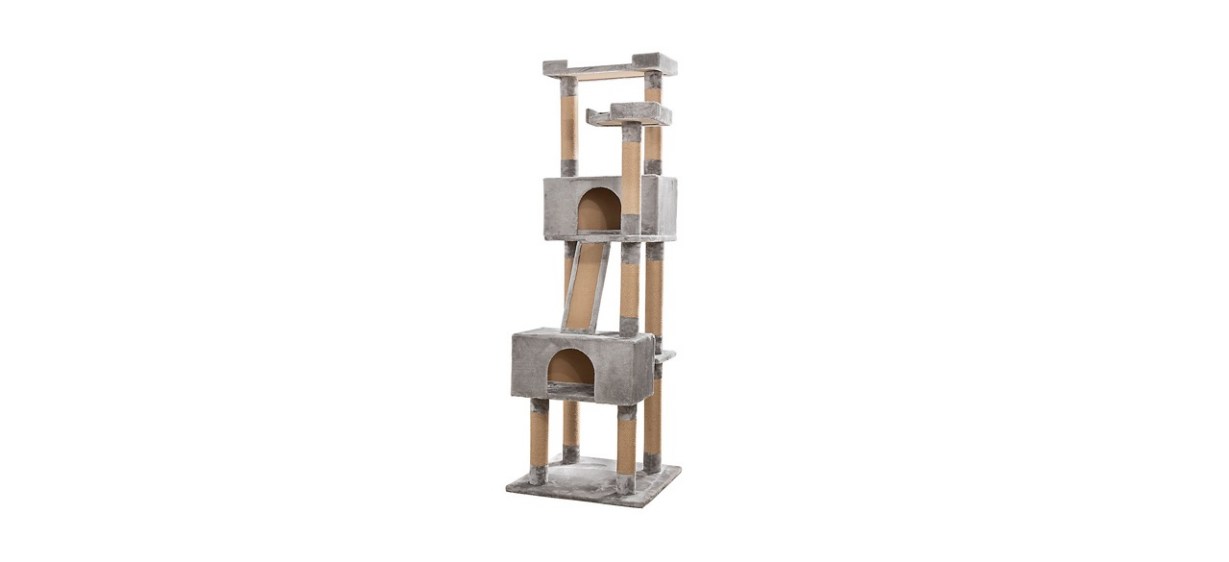 Whisker City Plush Mansion Cat Tower