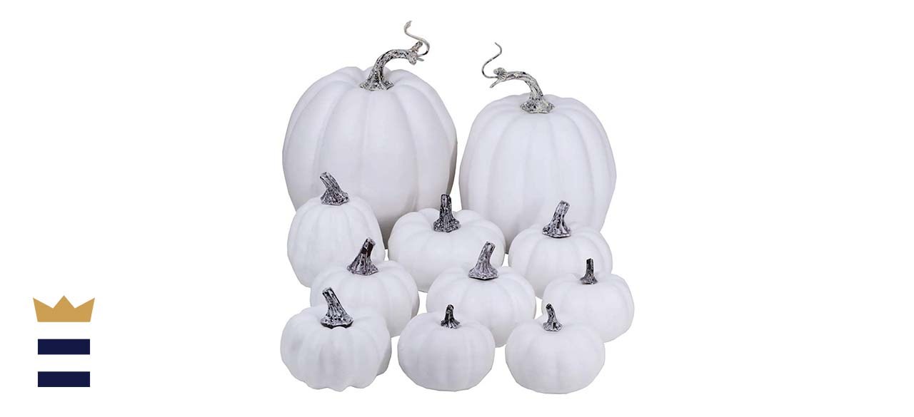 Winlyn Artificial White Pumpkins