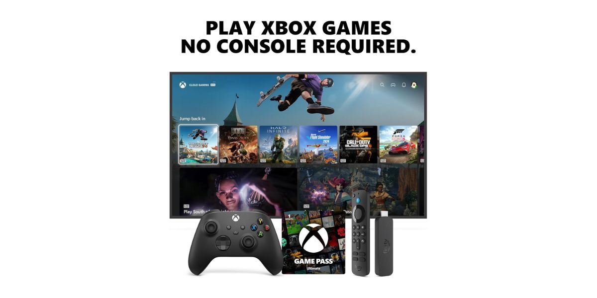 Xbox Wireless Controller + Fire TV Stick 4K Gaming Bundle