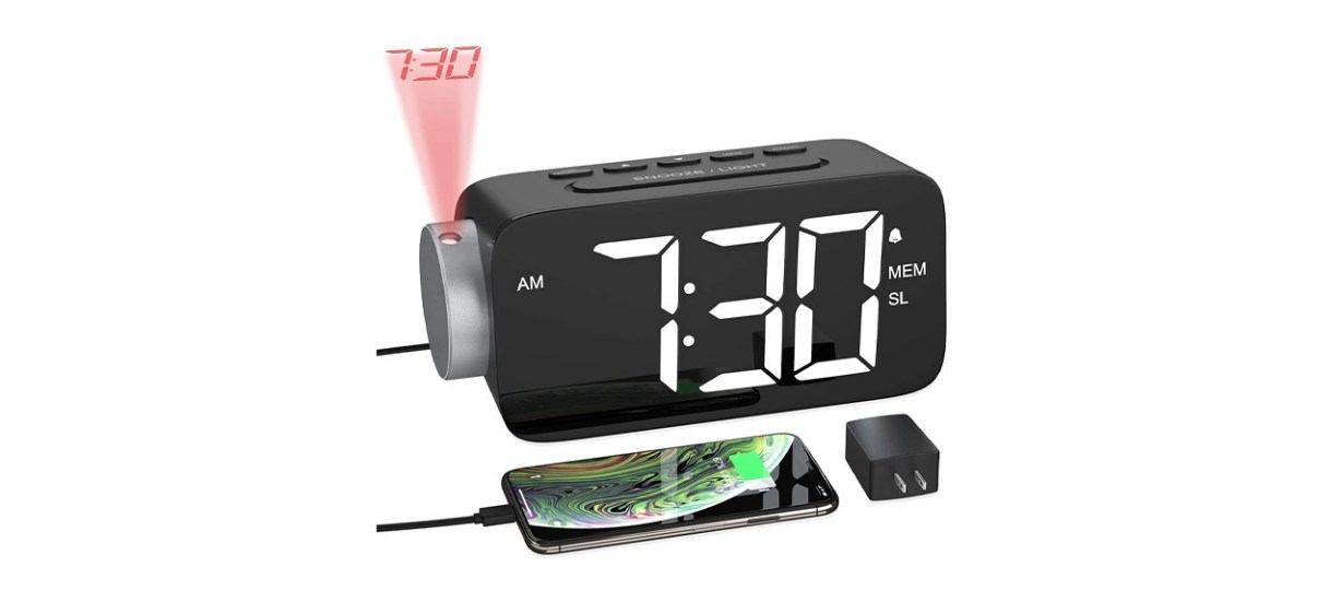 YISSVIC Projection Alarm Clock