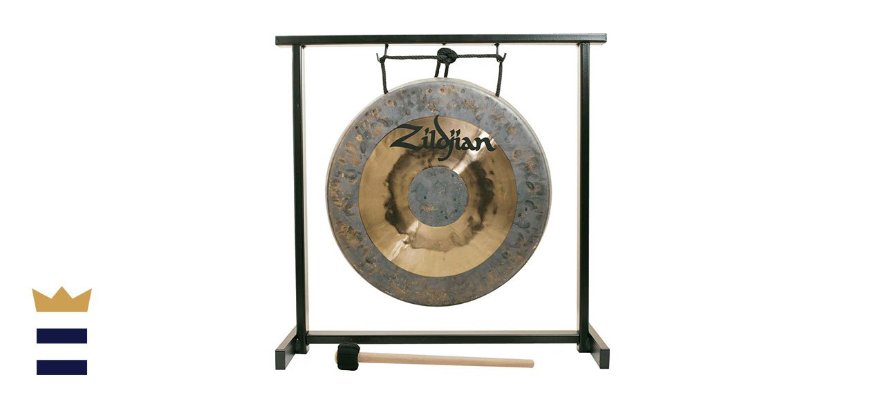 Zildjian’s 12-Inch Tabletop Gong and Stand Set