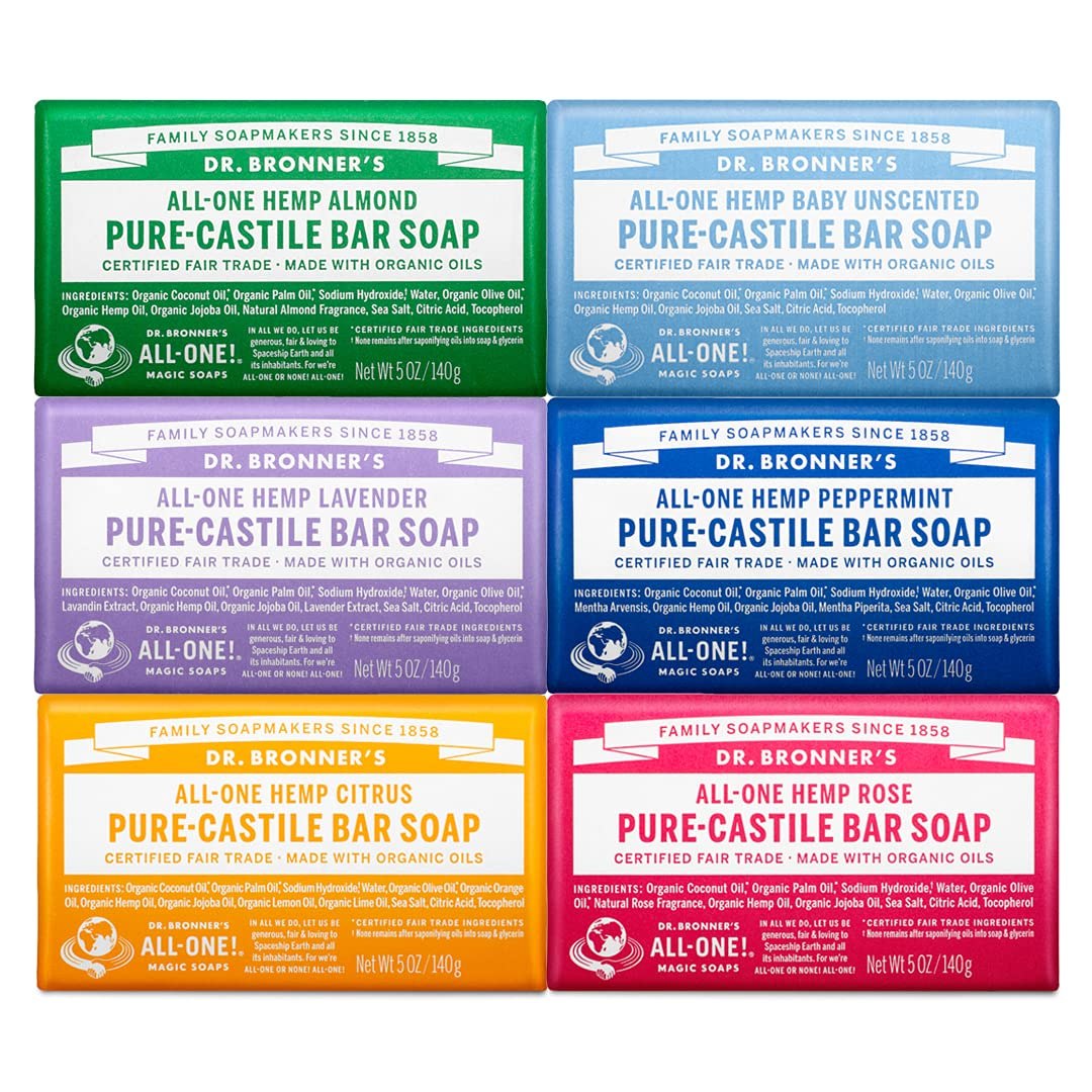 Dr. Bronner&#039;s Pure-Castile Bar Soap