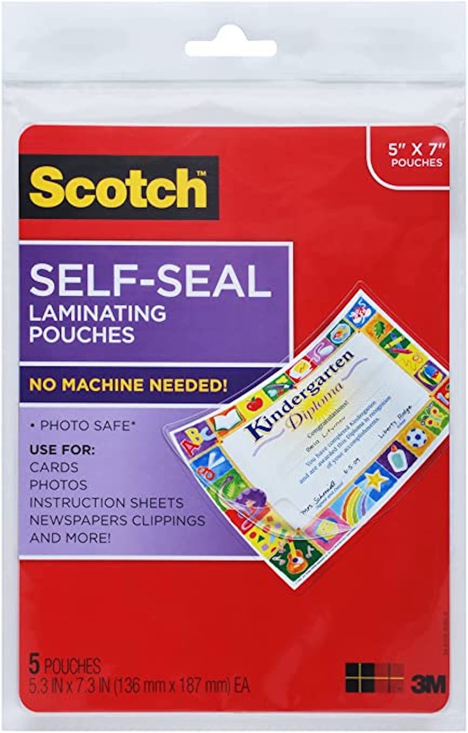 Scotch Self-Seal Laminating Pouches