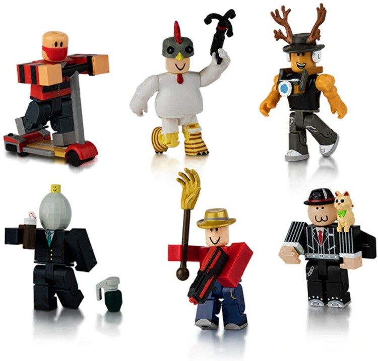 Roblox Action Collection - Super Doomspire Four Figure Pack [Includes  Exclusive Virtual Item]