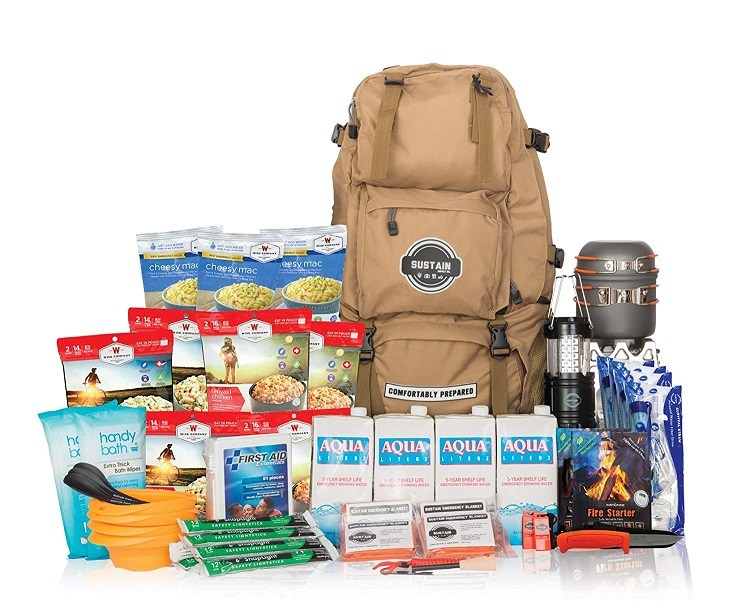 Sustain Supply Co. Premium Family Emergency Survival Bag/Kit