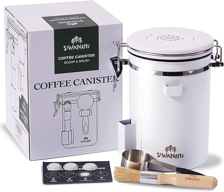 Coffee Gator Large Coffee Canister with Scoop - Keeps Coffee Fresher for  Longer