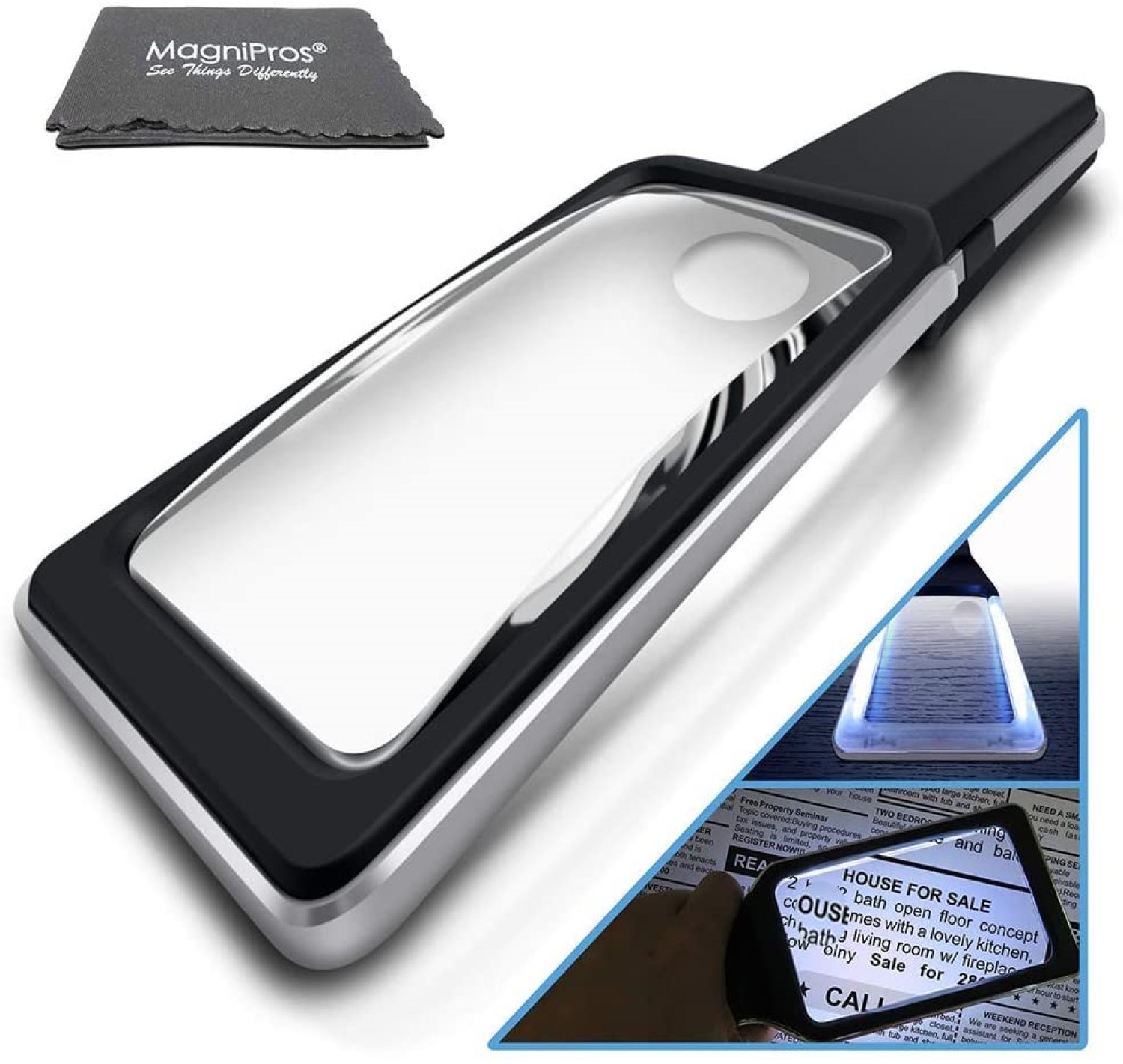 MagniPros 3X with 5X Zoom Magnifying Glass