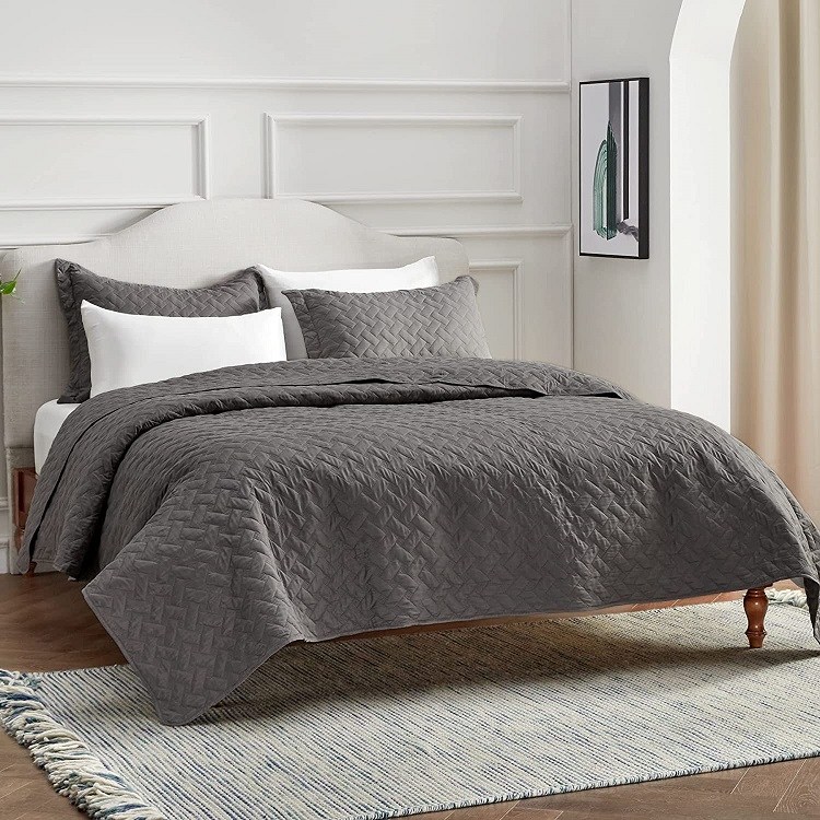 Bedsure 3-Piece Basketweave Quilt Set