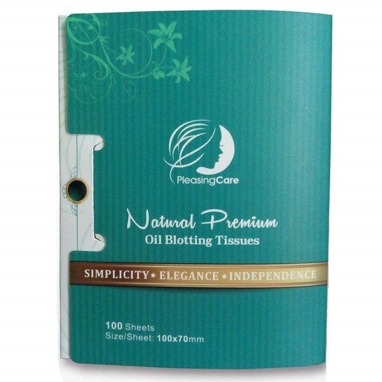 PleasingCare Natural Bamboo Charcoal Oil Absorbing Tissues