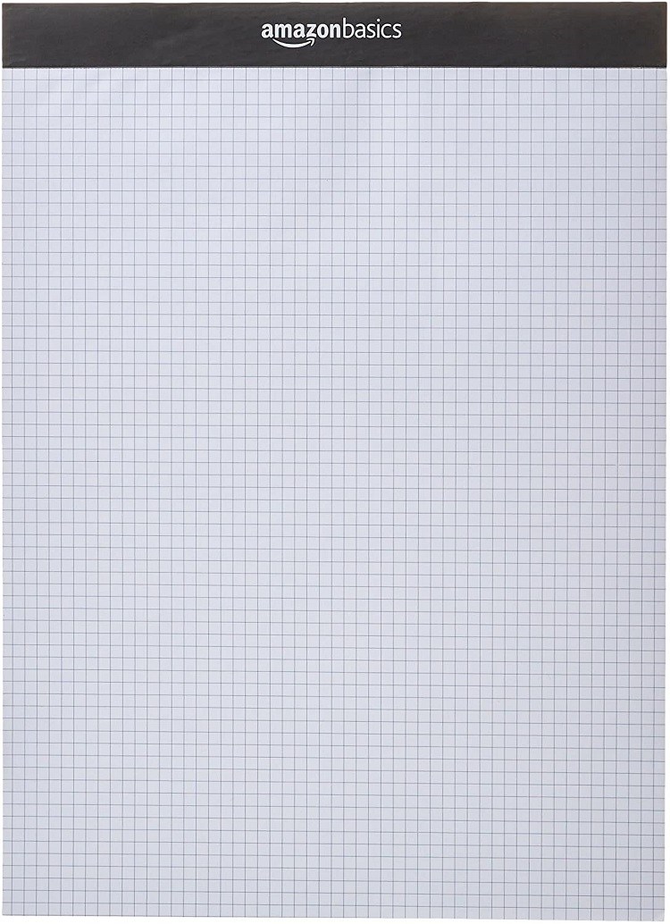 Amazon Basics Quad-Rules Paper Pad