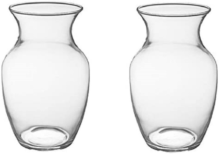 Oasis Floral Products 8&quot; Glass Vase, Set of 2