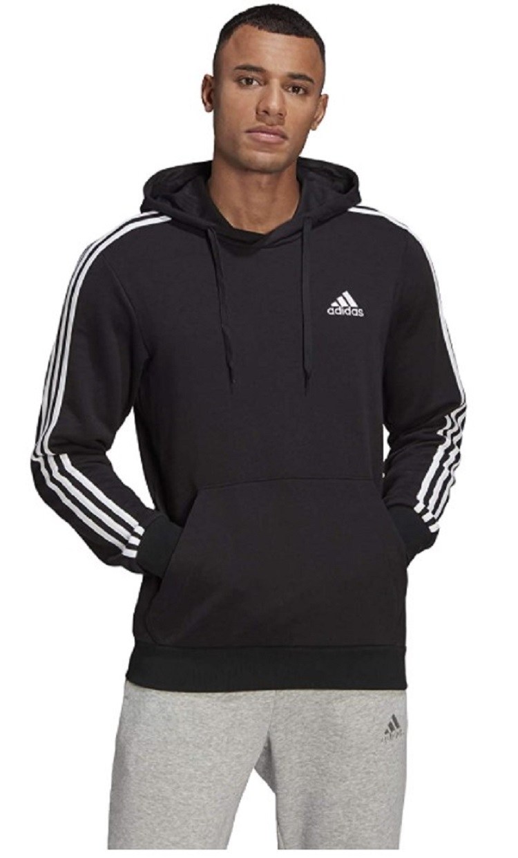 adidas Men&#039;s Essentials 3-Stripes Hoodie