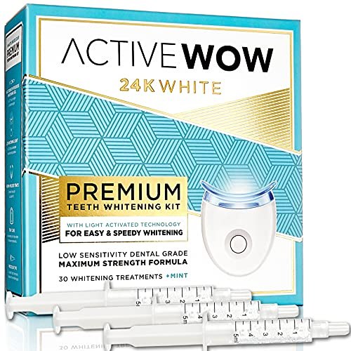 Active Wow Teeth Whitening Premium Kit with LED Light