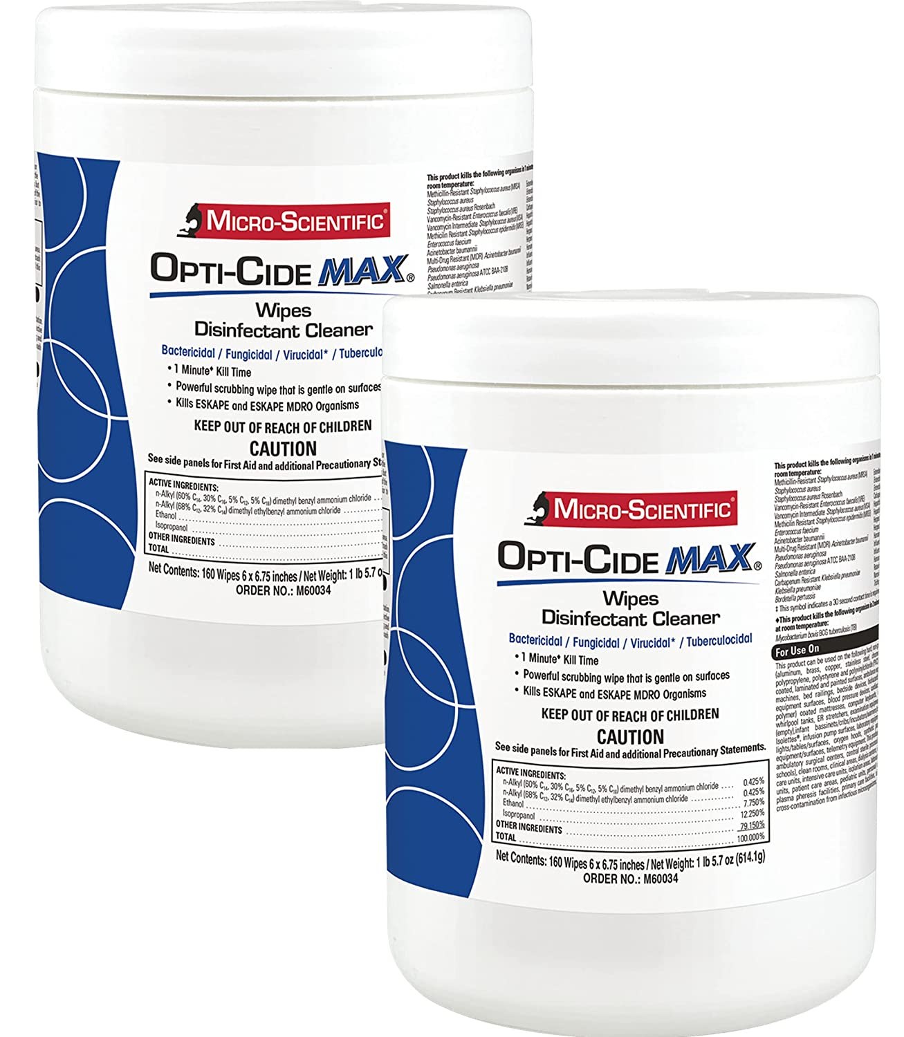 Micro-Scientific Opti-Cide Max Medical Grade Disinfecting Wipes