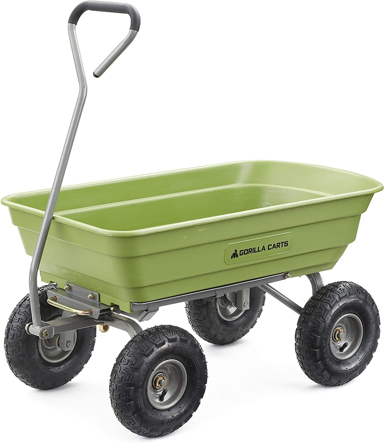 Gorilla Carts Poly Garden Dump Cart